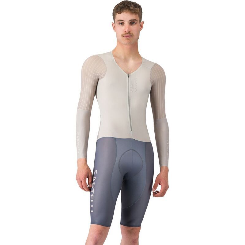 カステリ メンズ トップス Tシャツ Castelli Body Paint V TT Speedsuit Mensilver MoonClaySmoky Gray グレー