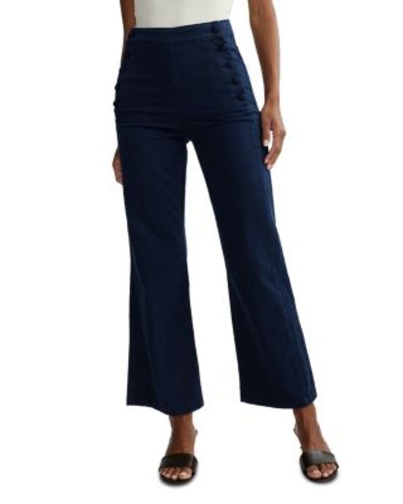 ディーエル 1961 レディース ボトムス デニムパンツ ワイドレッグ ジーンズ DL1961 Karmine High Rise Refined Wide Leg Jeans in Bright Navy ネイビー