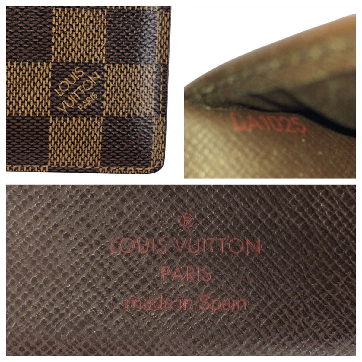 LOUIS VUITTON ルイヴィトン ダミエ ポルトフォイユ マルコ ブラウン