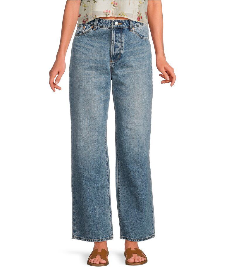 ローラズ レディース ボトムス デニムパンツ ストレート デニム ジーンズ Rollas Super Loose Del Rey Mid Rise Relaxed Straight Leg Denim Jeans Del Rey デニム