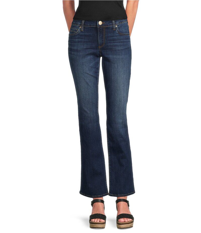 カットフロムザクロス レディース ボトムス デニムパンツ ブーツカット プチ アンクル ブーツ ジーンズ KUT from the Kloth Petite Size Natalie Bootcut Ankle Jeans Monument