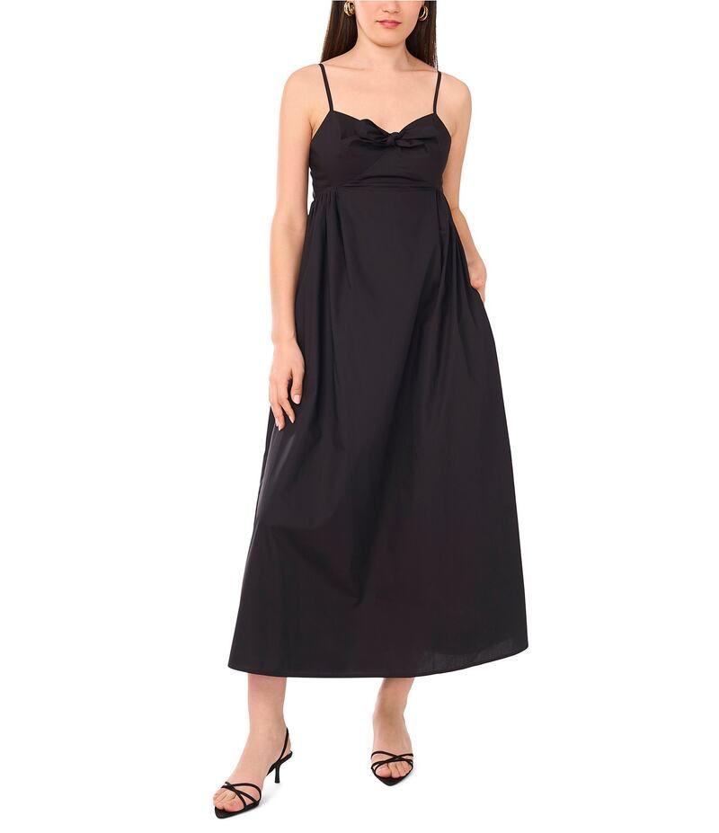 ワンステート レディース トップス ワンピース マキシワンピース ノースリーブ マキシ 1 STATE Sweetheart Neck Sleeveless Front Bow Maxi Dress Rich Black ブラック