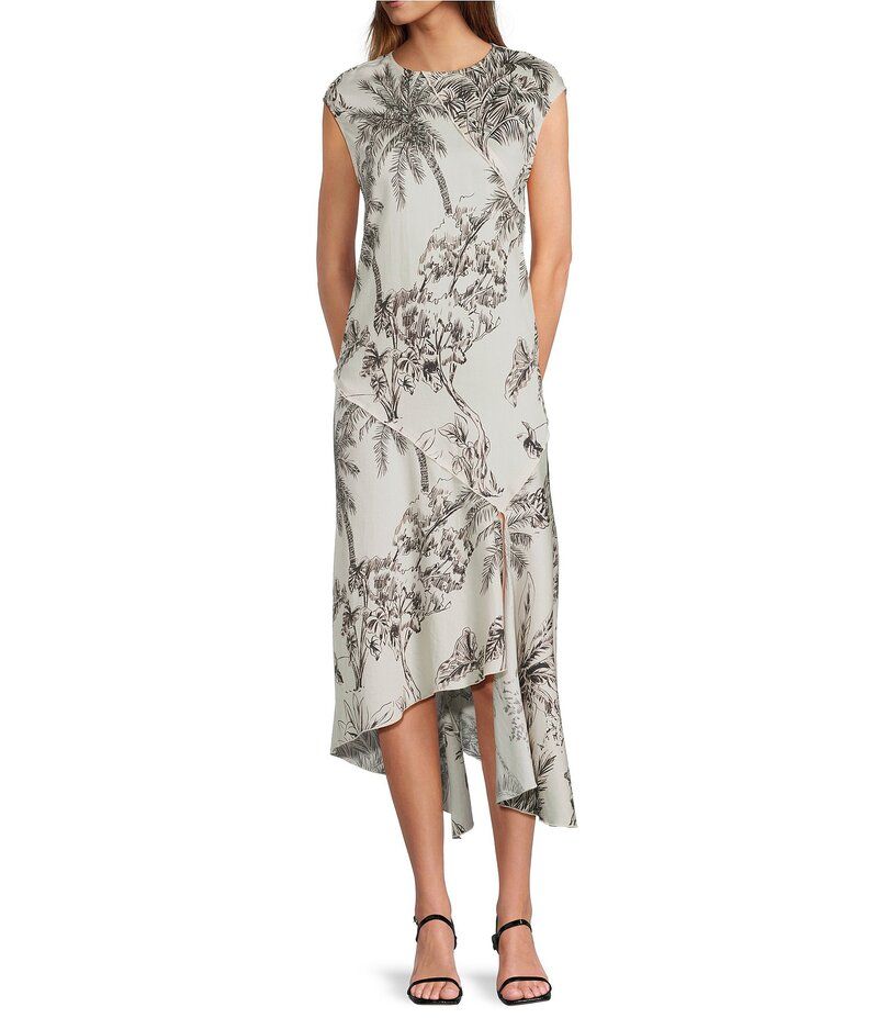アントニオ メラーニ レディース トップス ワンピース プリント キャップ Antonio Melani Tessa Toile Print Round Neck Cap Sleeve Dress Black Toile ブラック 10,991円