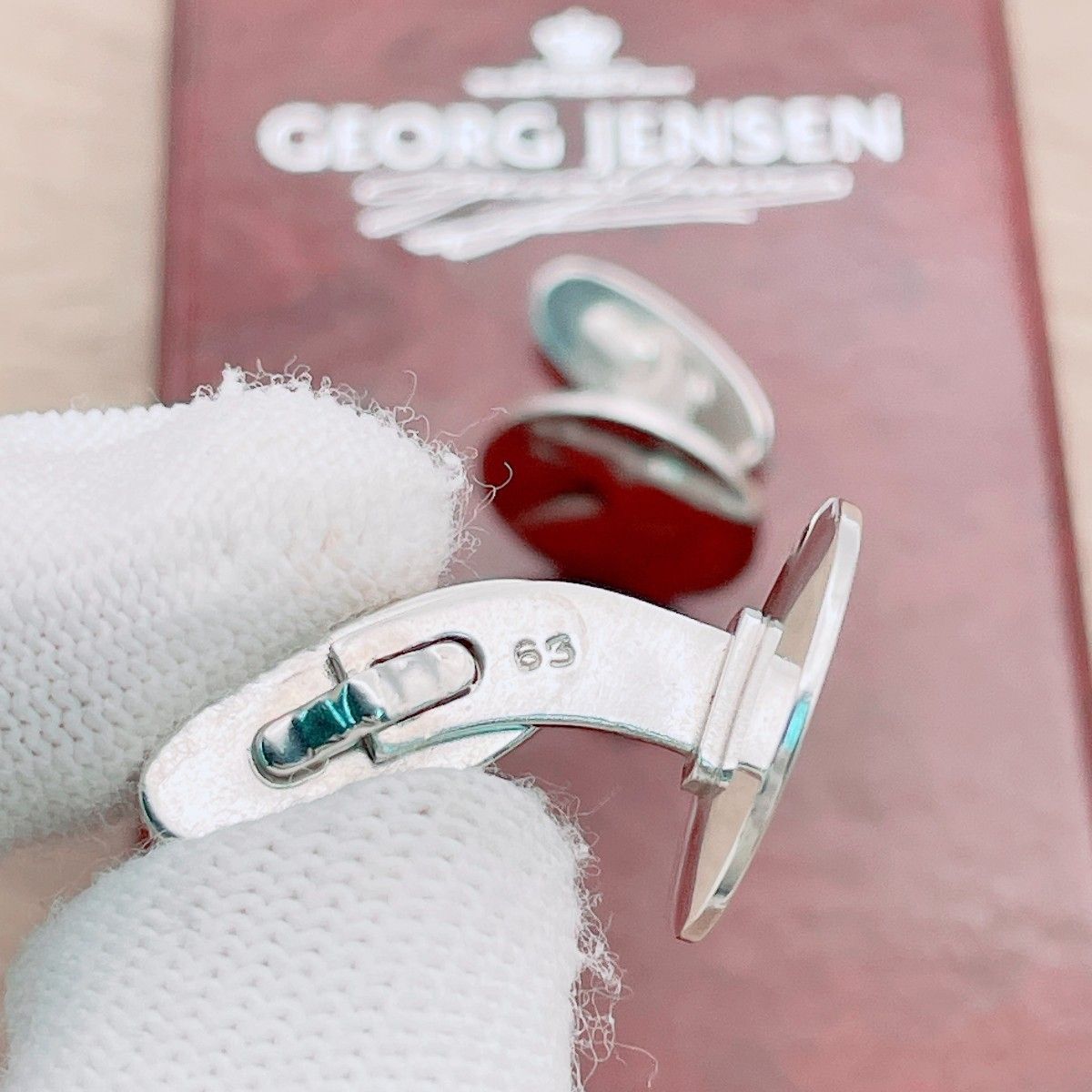 ◇ジョージジェンセン◇GEORG JENSEN カフス Ag925 63 馬 ホース