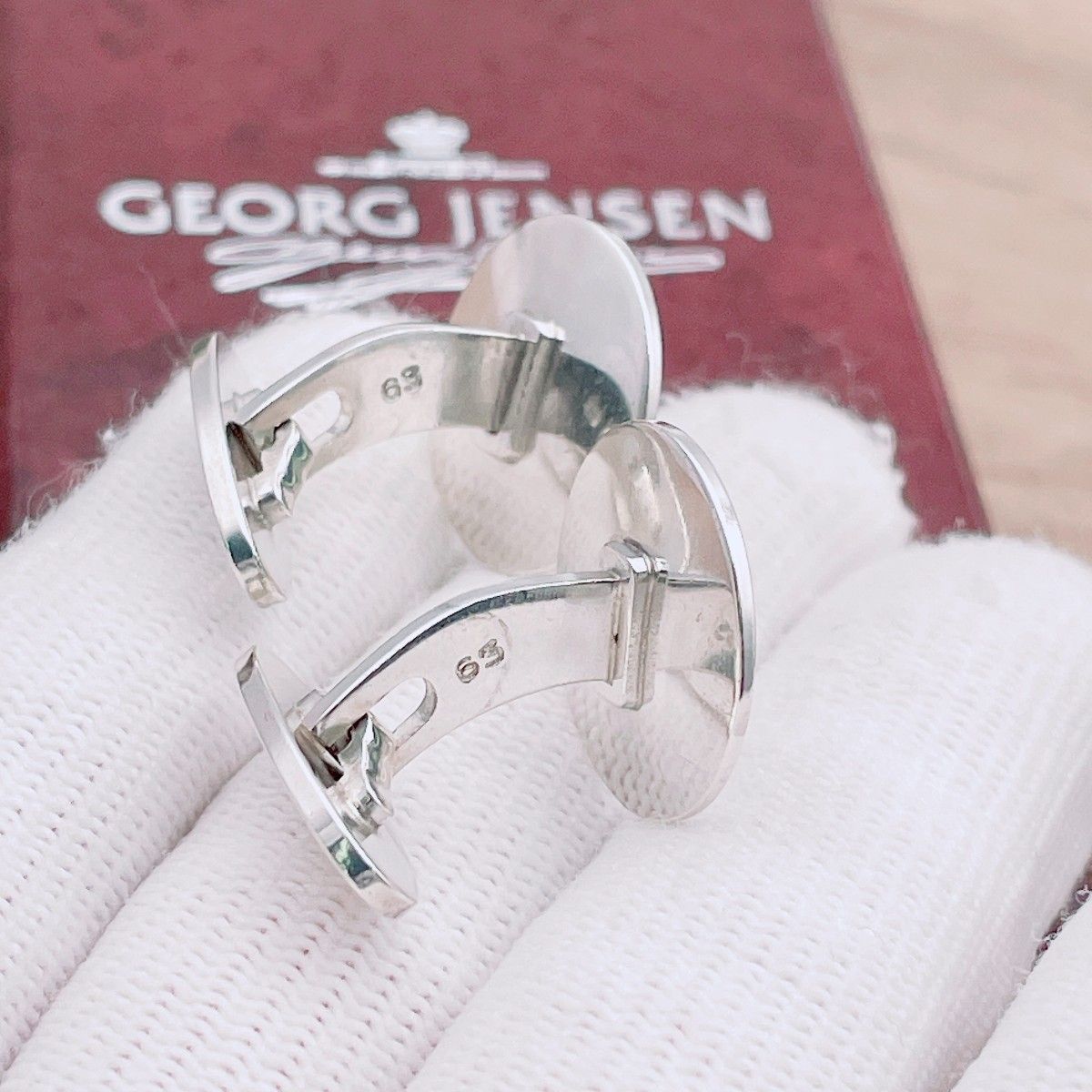 ◇ジョージジェンセン◇GEORG JENSEN カフス Ag925 63 馬 ホース