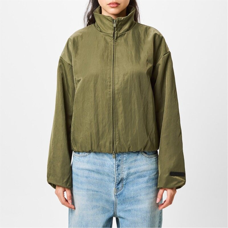 フィアオブゴッド レディース アウター ジャケット・ブルゾン ナイロン ジャケット FEAR OF GOD ESSENTIALS Nylon Track Jacket Military