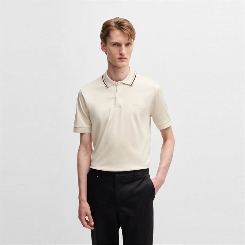 ボス メンズ トップス Tシャツ ポロシャツ Boss Penrose 38 Polo Shirt Open White 131 ホワイト