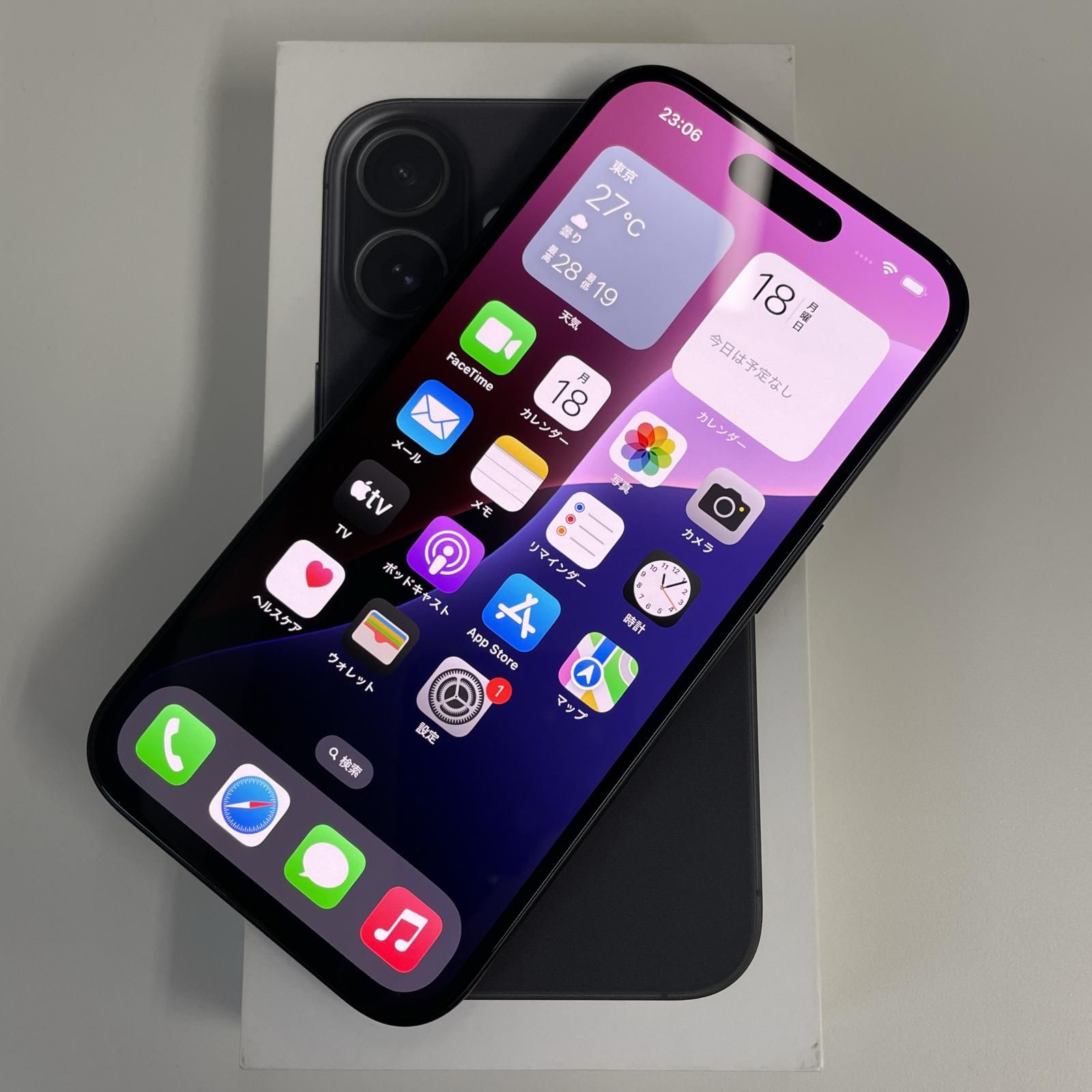 SIMフリー iPhone 16 128GB ブラック
