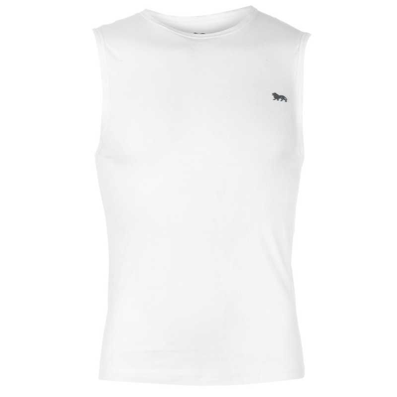 ロンズデール メンズ トップス Tシャツ ノースリーブ ロゴ Lonsdale Sleeveless Small Logo Tee Shirt Mens White ホワイト