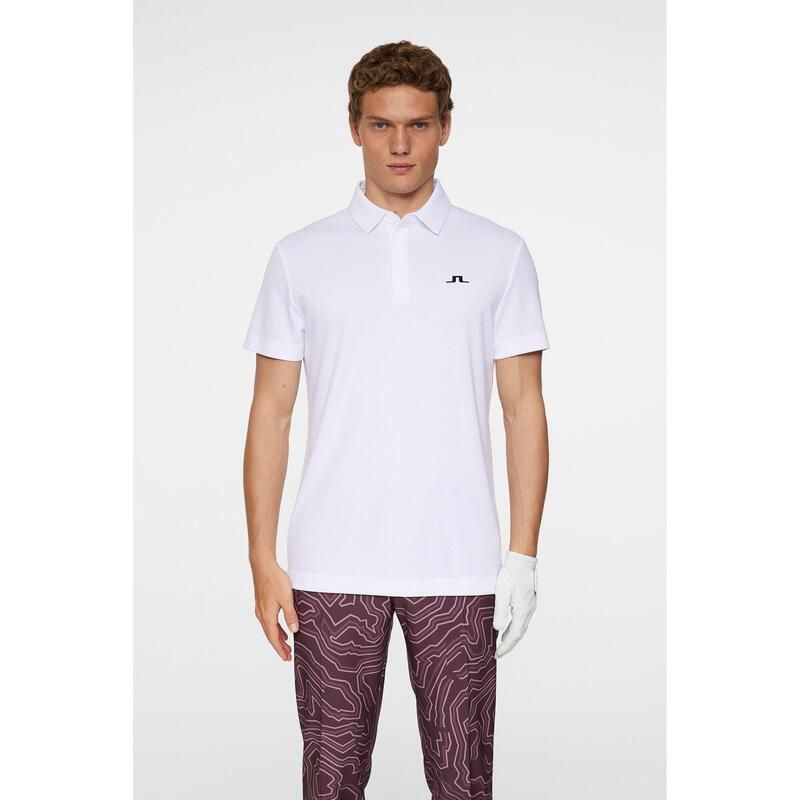 ジェイリンドバーグゴルフ メンズ トップス ポロシャツ J Lindebergolf Peat Polo Sn52 White ホワイト