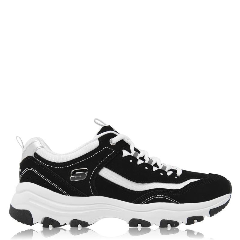 スケッチャーズ レディース シューズ スニーカー Skechers Icon Dlite Ladies Trainers BlackWhite ホワイト