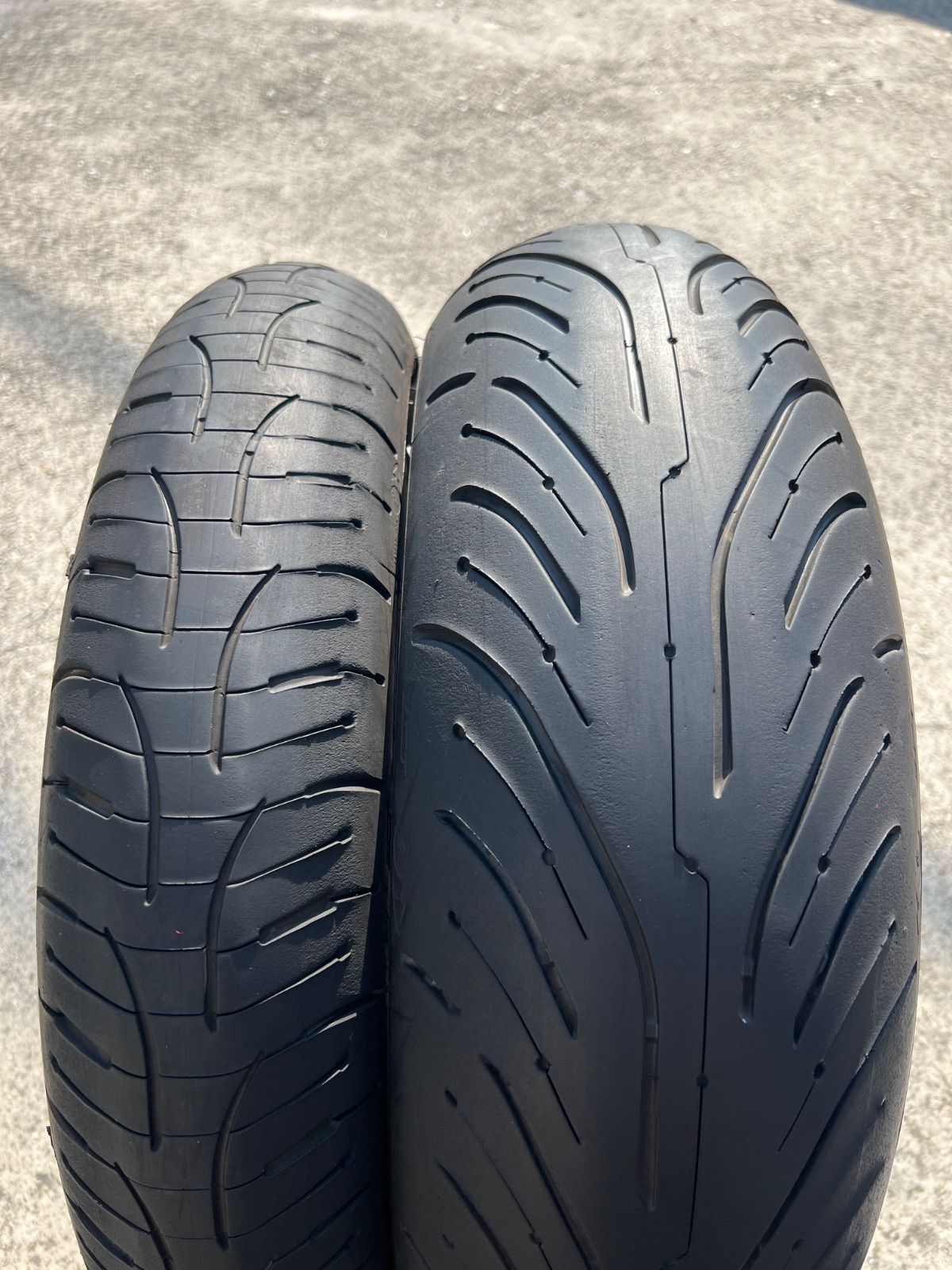 ミシュラン ロード4 前後セット 120/70ZR17 180/55ZR17 485 - メルカリ