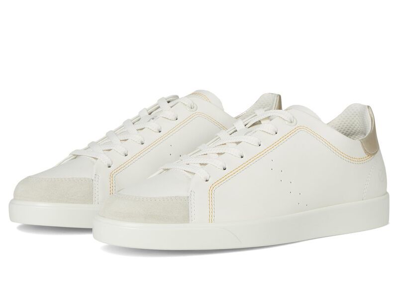 エコー レディース シューズ スニーカー ECCO Street Lite Common Sneaker WhiteWhitePure White Gold ホワイト