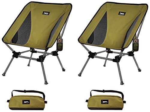 DesertFox キャンプ椅子 2個セット アウトドア チェア 2WAY 高さ調節可能 ローチェア 軽量 【独自開発のカップホルダー】 耐荷重150kg コンパクト イス ロータイプ いす 収納袋付属 携帯便利 ST 7,136円