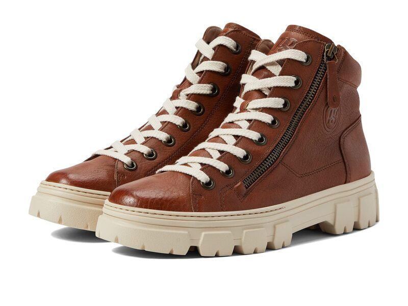 ポール・グリーン レディース シューズ スニーカー Paul Green Novi Cognac Washed Leather
