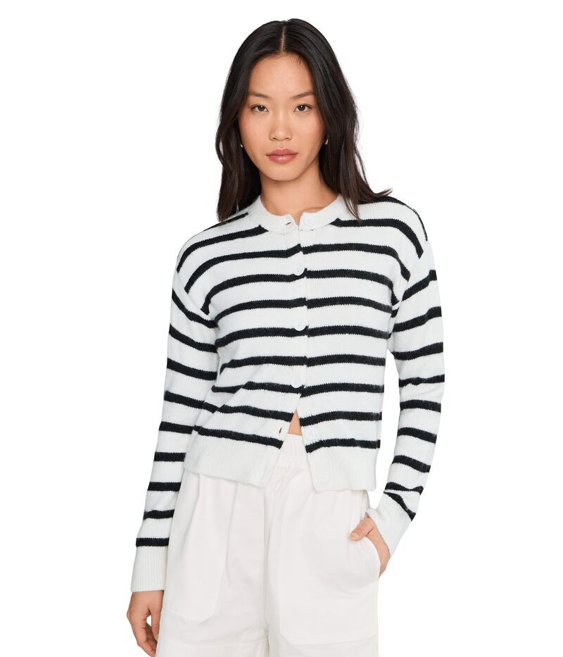 サンクチュアリー レディース アウター ニット・セーター Sanctuary Musthave Cardi Chalk W Black チョーク