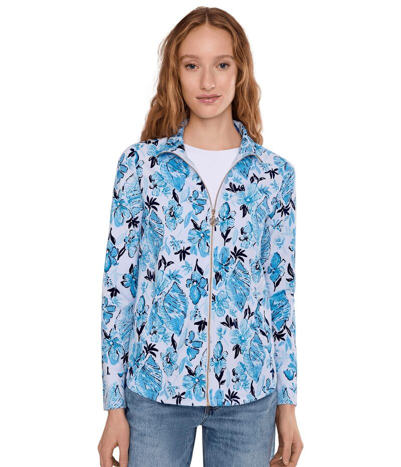 リリーピュリッツァー レディース アウター コート Lilly Pulitzer Leona Upf 50 ZipUp Resort White Se ホワイト