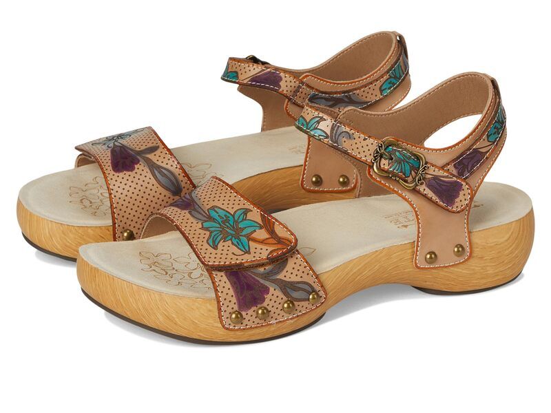 スプリングステップ レディース シューズ サンダル LArtiste by Spring Step Dakoa Beige Multi ベージュ