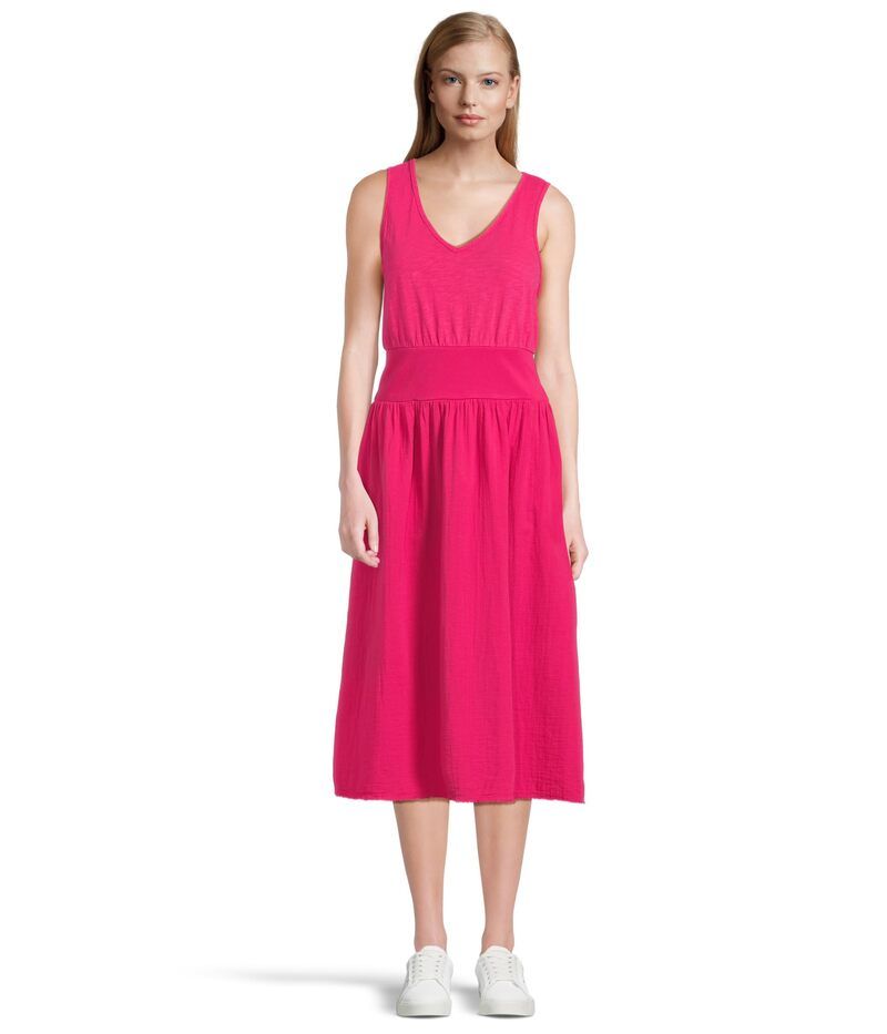 モッドドック レディース トップス ワンピース Mododoc Mix Media Tank Dress Electric Berry