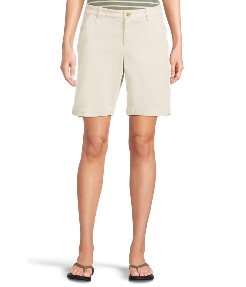 エルエルビーン レディース ボトムス ハーフパンツ・ショーツ ショートパンツ LLBean Comfort Stretch Chino Bermudas Shorts 9 Heritage Stone ストーン