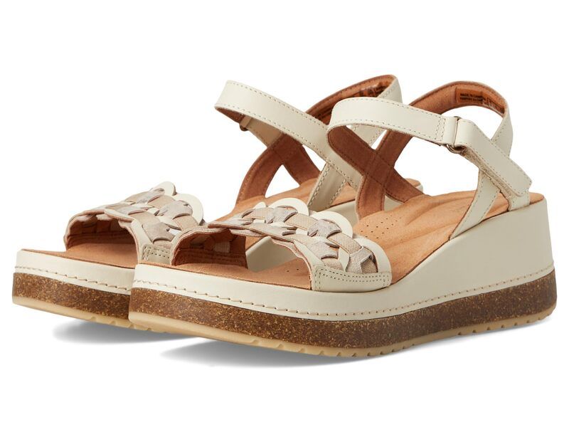 クラークス レディース シューズ サンダル Clarks Kassanda Bar Cream Multi Lea クリーム