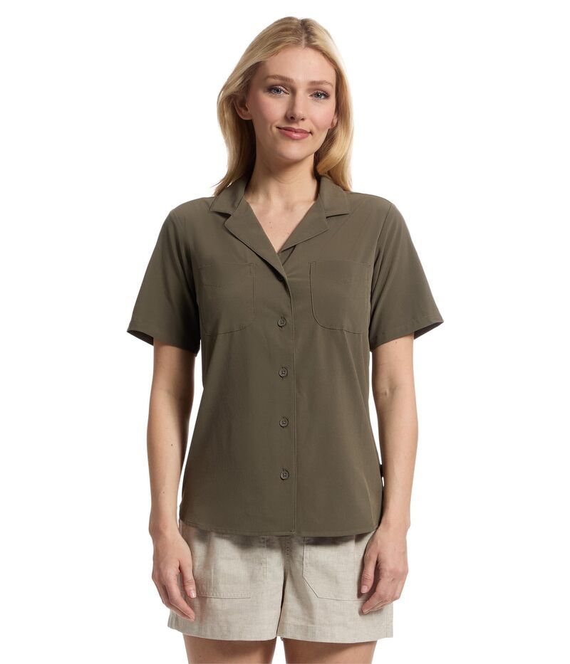 ロイヤルロビンズ レディース トップス シャツ Royal Robbins Spotless Evolution Meadow Short Sleeve Everglade