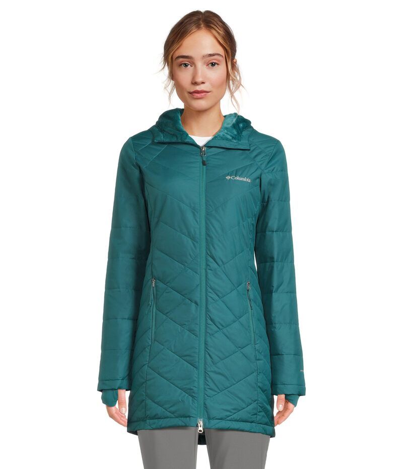 コロンビア レディース アウター コート フーデッドジャケット ジャケット Columbia Heavenly Long Hooded Jacket River Blue ブルー