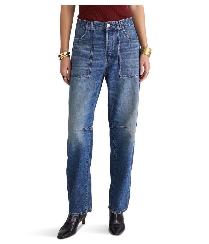 メイドウェル レディース ボトムス デニムパンツ Madewell Military Darted Barrel In Irmo Wash