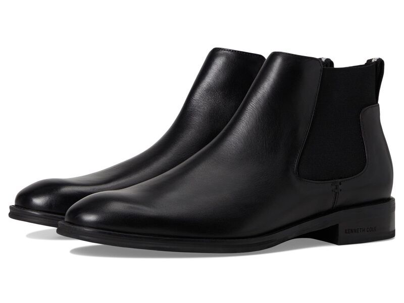ケネスコール メンズ シューズ ブーツ・レインブーツ チェルシーブーツ チェルシー Kenneth Cole Tully Chelsea Boots Black Leather ブラック