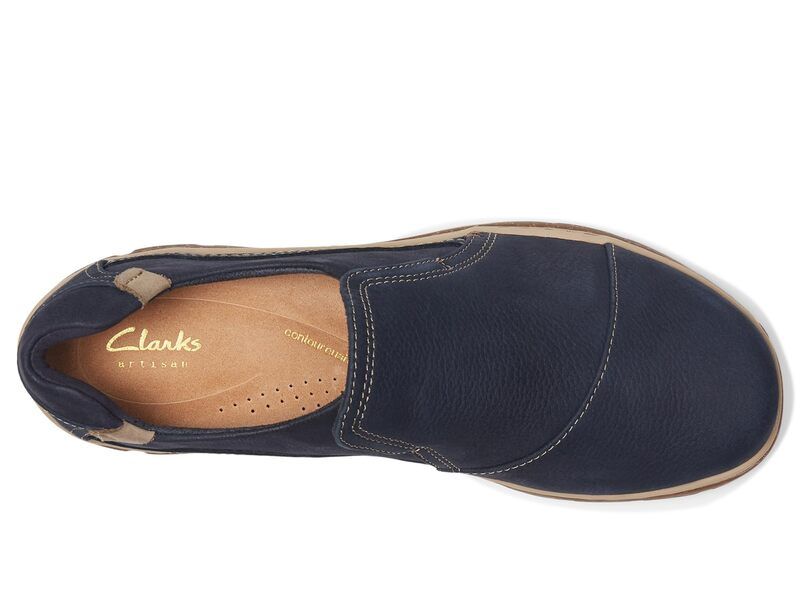 クラークス レディース シューズ スリッポン・ローファー Clarks Orlene Slip Navy Nubuck ネイビー