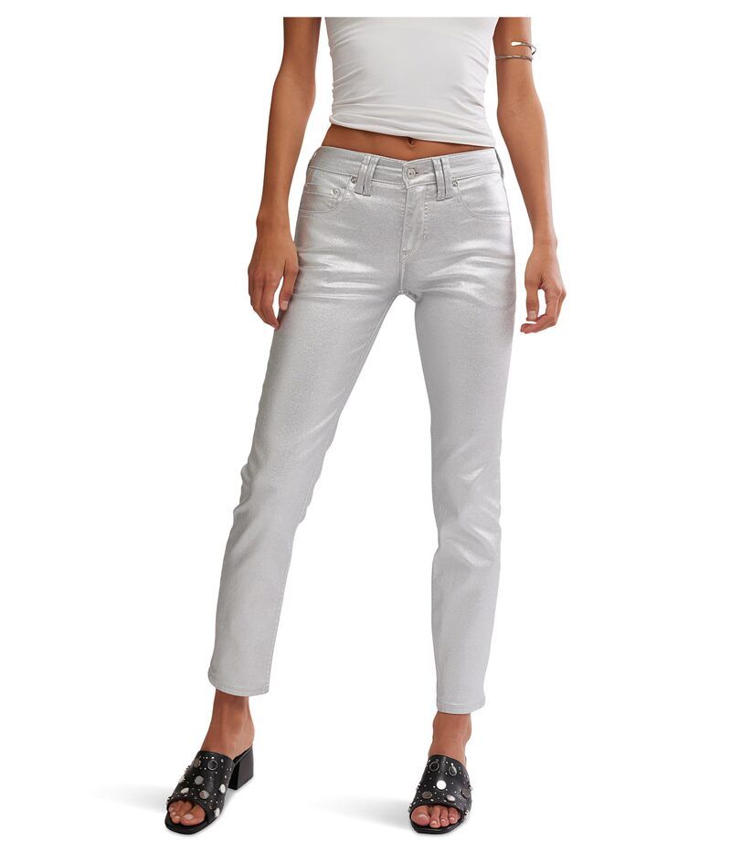 フリーピープル レディース ボトムス カジュアルパンツ トール Free People Oracle Metallic Divine メタリック
