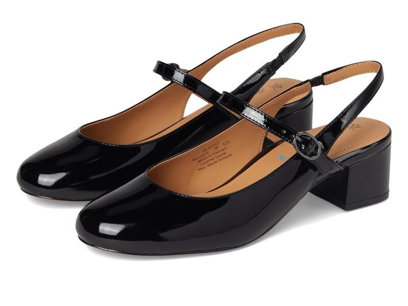 ジョンストンアンドマーフィー レディース シューズ ヒール Johnston Murphy Sienna Mary Jane Slingback Black ブラック