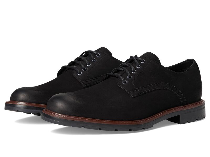 コールハーン メンズ シューズ オックスフォード Cole Haan Chamberlin Grand Plain Toe Oxfords Black NubuckBl ブラック