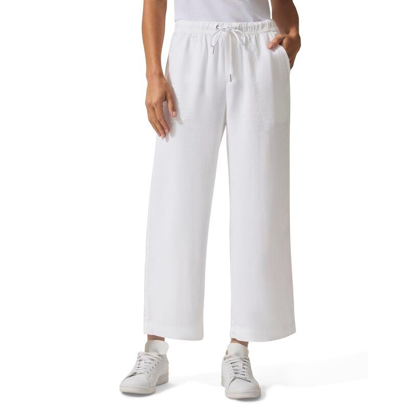 スプレンディット レディース ボトムス カジュアルパンツ ワイドレッグ Splendid Angie Crop Wide Leg Pants White ホワイト