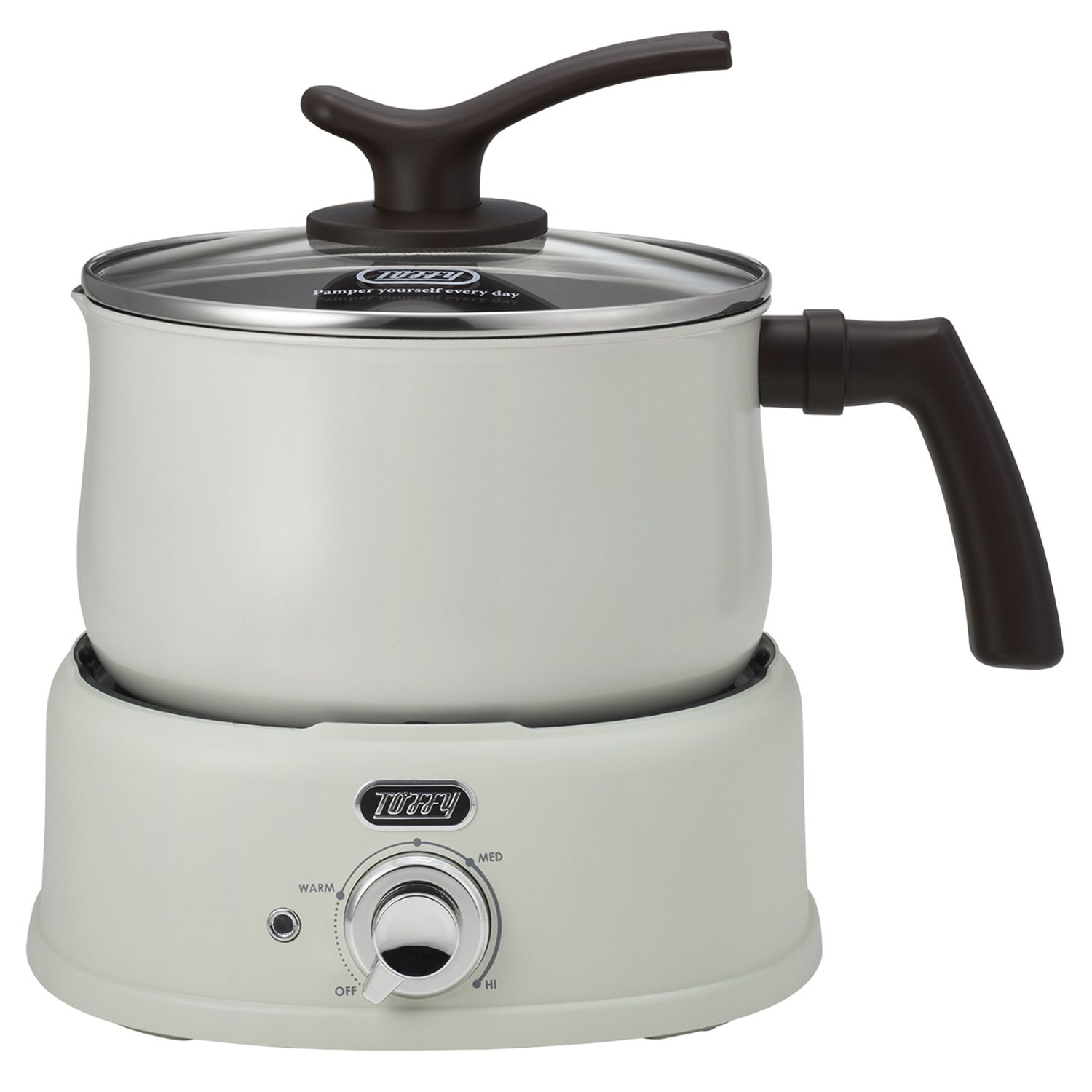 Toffy トフィー マルチポット グリル鍋 電気 2WAY 2.5L ガラス蓋 ふっ素加工 軽量 直火対応 2WAY電気マルチポット K-HP4