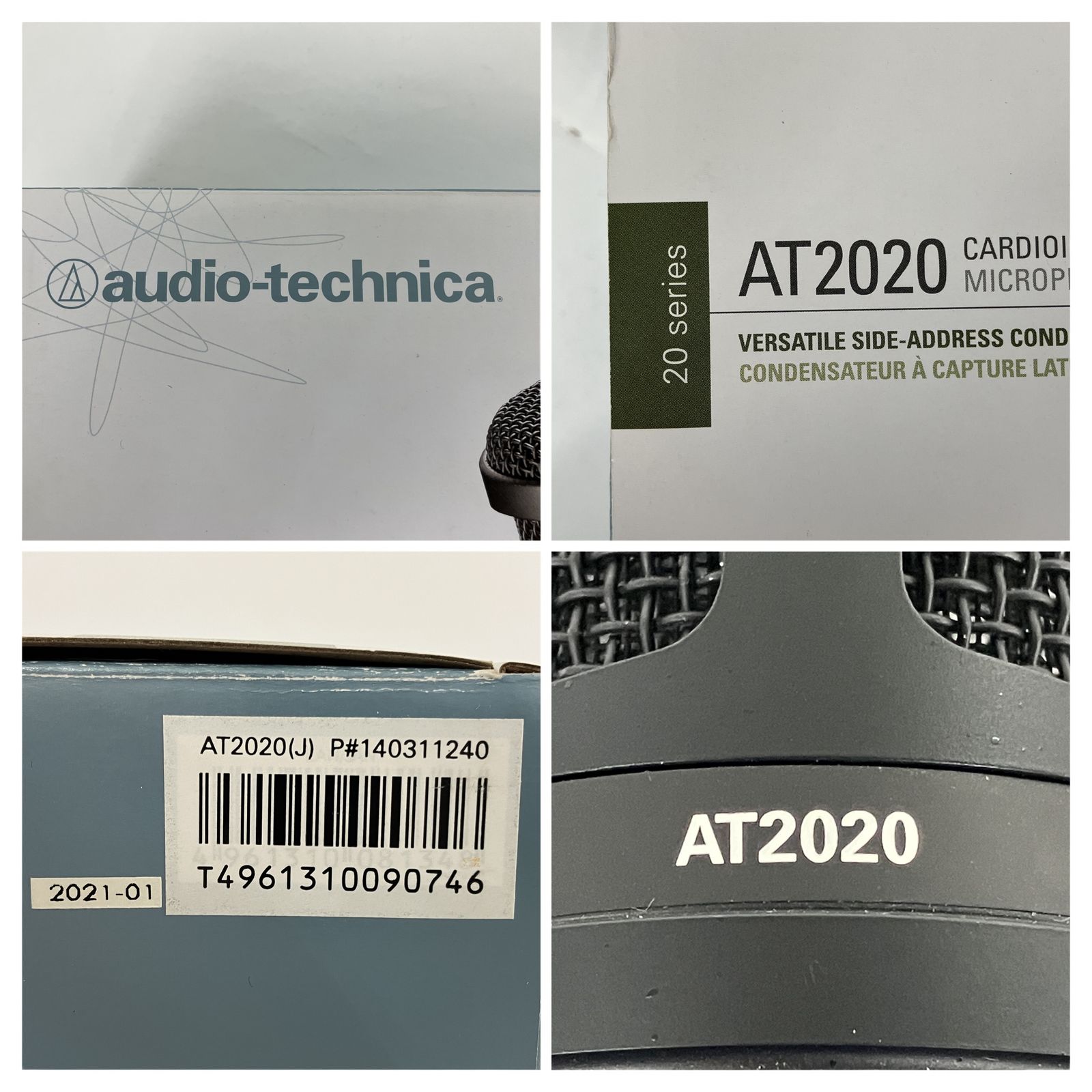 audio-technica AT2020 コンデンサーマイク 中古 良好 Y11254765