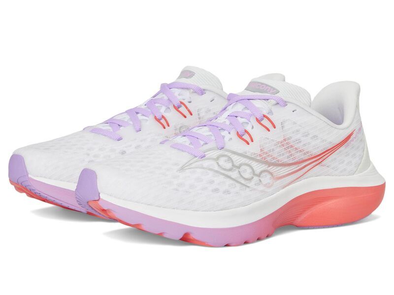 サッカニー レディース シューズ スニーカー Saucony Kinvara 16 WhiteCrocus ホワイト