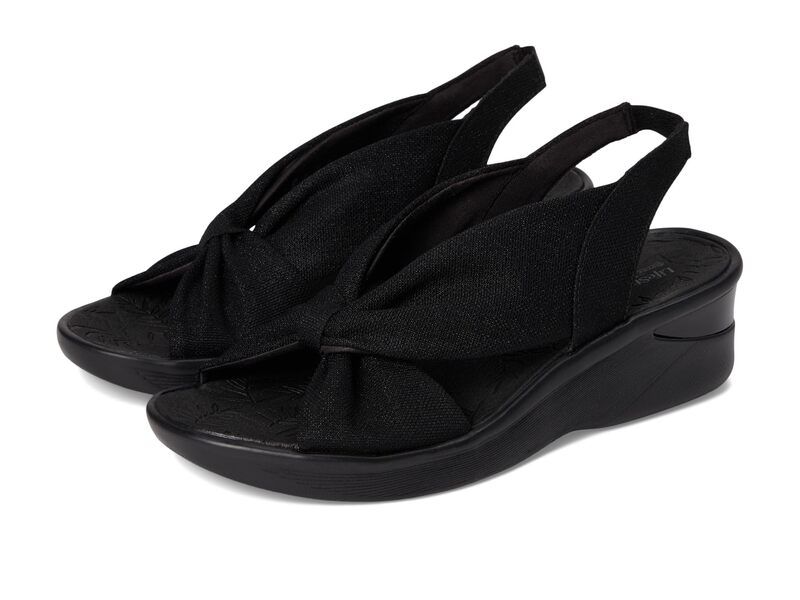 ライフストライド レディース シューズ サンダル LifeStride Serenade Slingbacks Black Stretch F ブラック