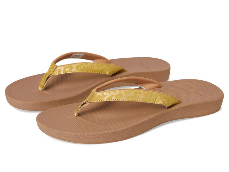 サヌーク レディース シューズ サンダル Sanuk Cosmic Shores Leopard Gold ゴールド