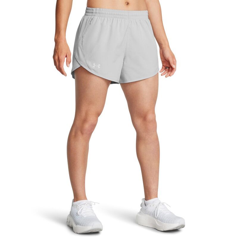 アンダーアーマー レディース ボトムス ハーフパンツ・ショーツ ショートパンツ Under Armour Fly By Heathered Shorts Mod Gray Medium グレー