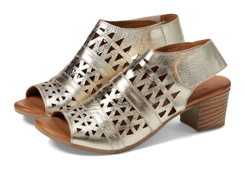 スプリングステップ レディース シューズ ヒール Spring Step Dorotha Gold ゴールド
