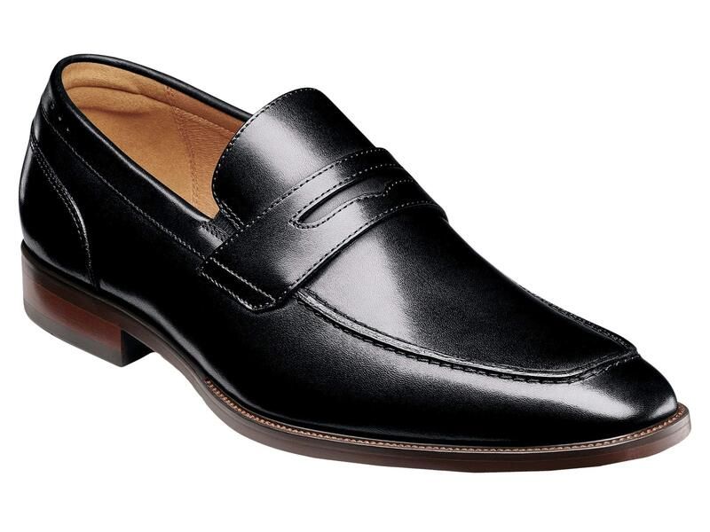 フローシャイム メンズ シューズ スリッポン・ローファー Florsheim Sorrento Moc Toe Penny Loafer Black Smooth ブラック