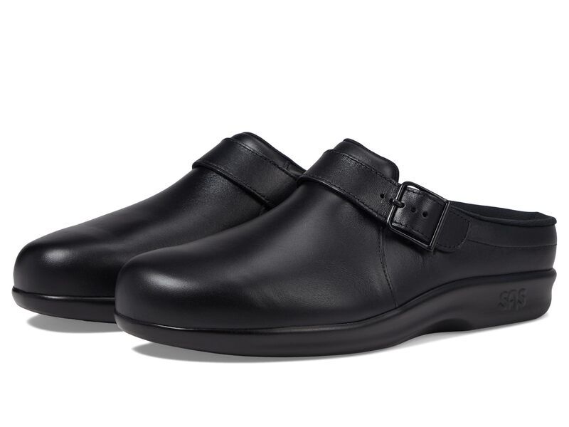 サス レディース シューズ サンダル SAS Clog Comfort Slip On Black ブラック