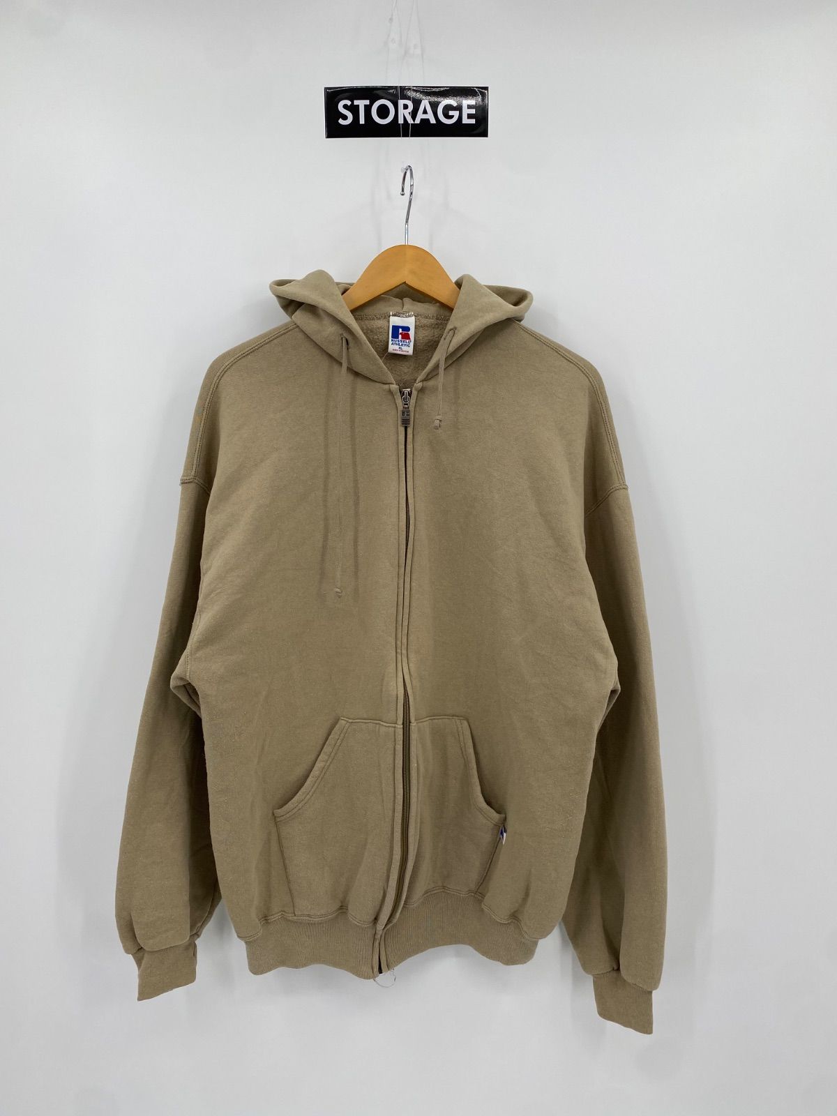 【古着】Russell 90s sweat Zip Hoodie XL ラッセル スウェット フーディ