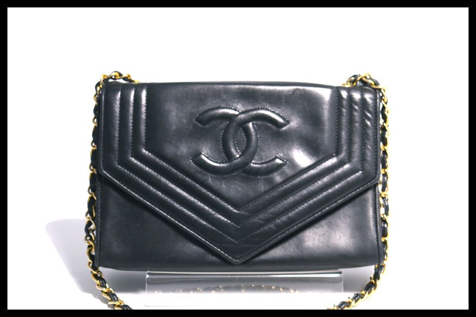■CHANEL 0番台 ココマーク GD金具 レザー チェーンショルダーバッグ シャネル ■0507pg715-6K