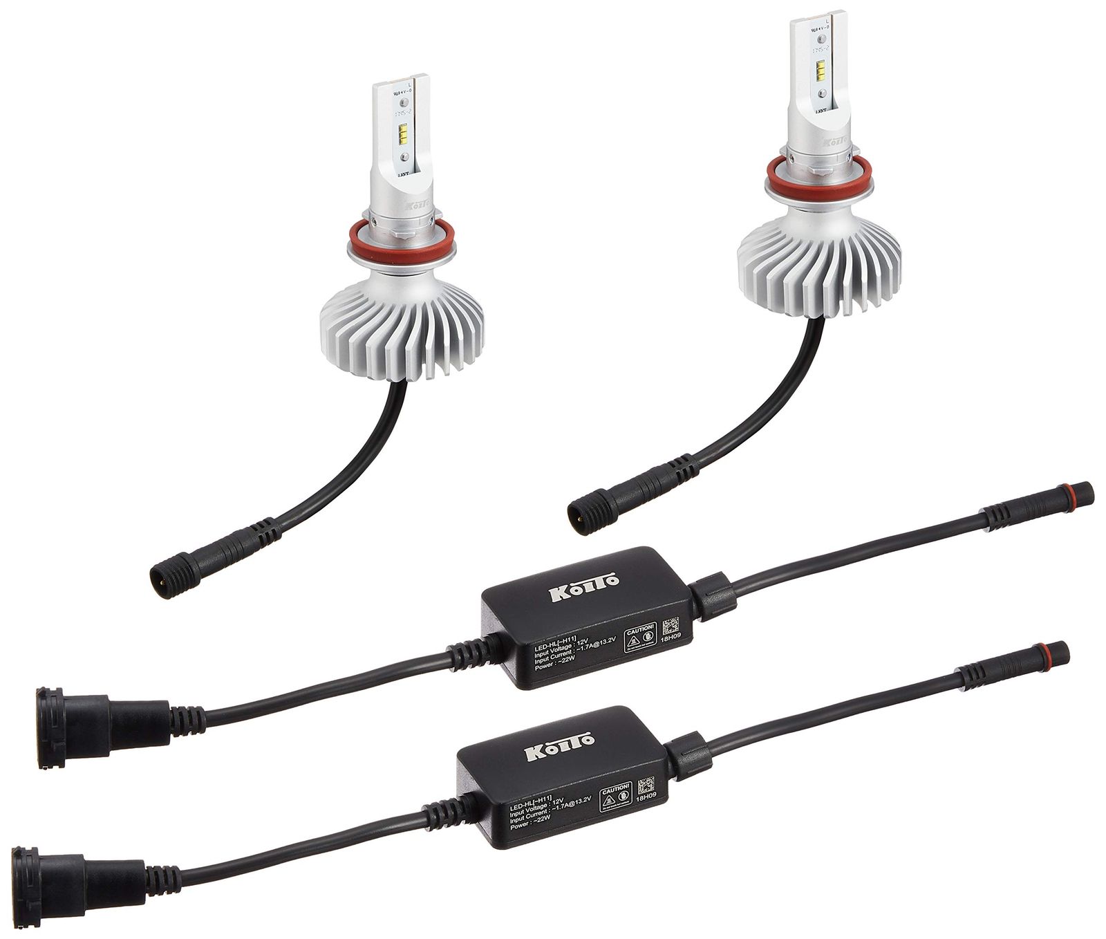 新品 KOITO(小糸製作所) ヘッドランプ交換用LEDバルブキット LEDホワイトビームNeo Ver.2 12V 22W H11タイプ 6700K 発光色:ホワイト 車検対応品 点灯回路付 P415KWT