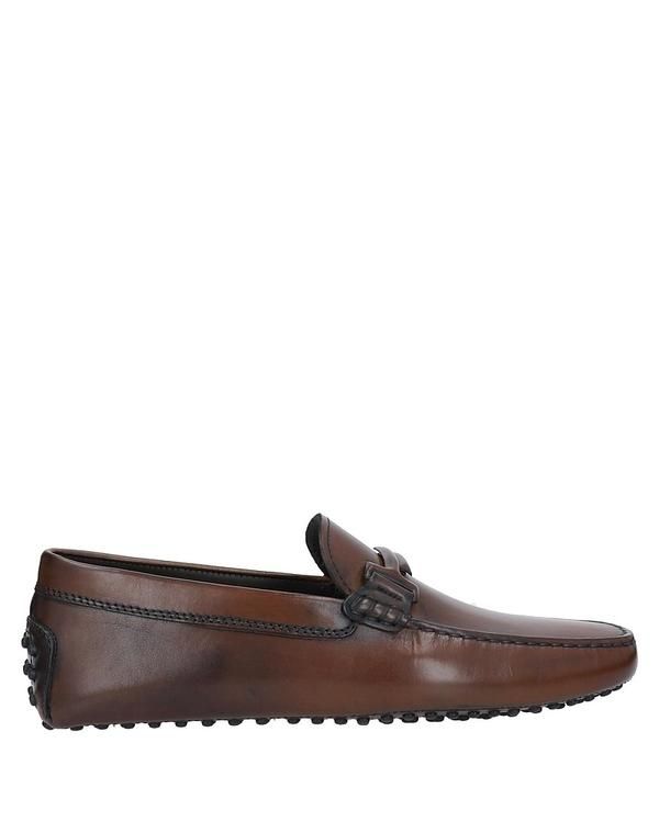 トッズ メンズ シューズ スリッポン・ローファー TODS モカシン Brown ブラウン