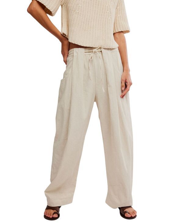 フリーピープル レディース ボトムス カジュアルパンツ Free People Womens Chambers Laid Back PullOn Pantsummer Sand サンド