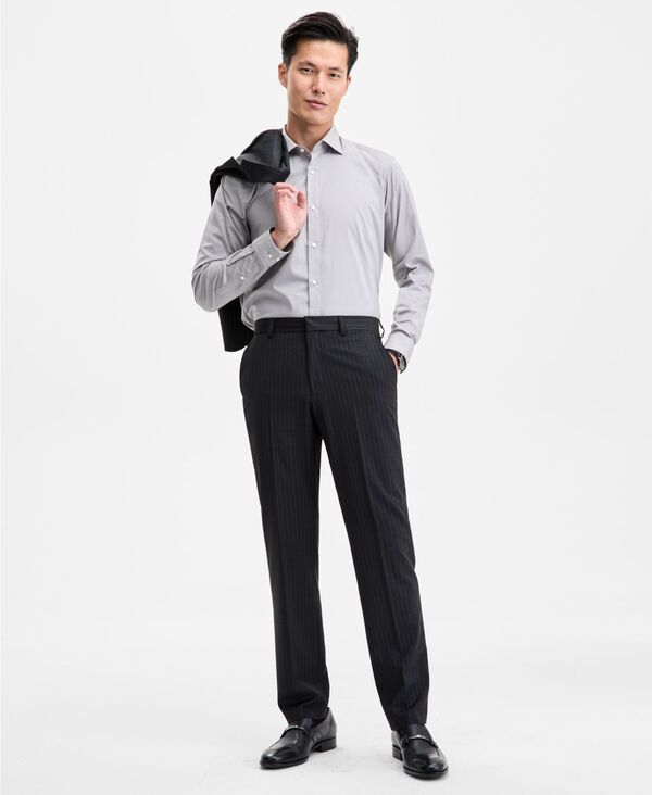 ヒューゴボス メンズ ボトムス カジュアルパンツ Hugo Boss Mens ModernFit Solid Suit Pants Charcoal チャコール