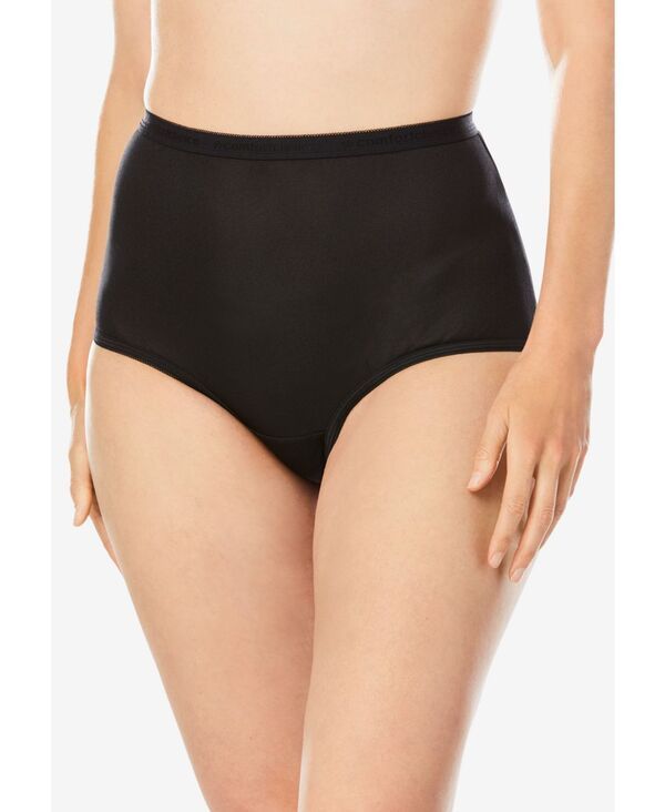 コンフォート チョイス レディース アンダーウェア パンツ ナイロン Comfort Choice Womens Full Coverage Nylon Brief 5Pack Basic pack